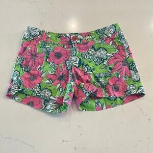 Lilly Pulitzer Bloomin Cocoon Shorts Floral‎ Pattern size 2